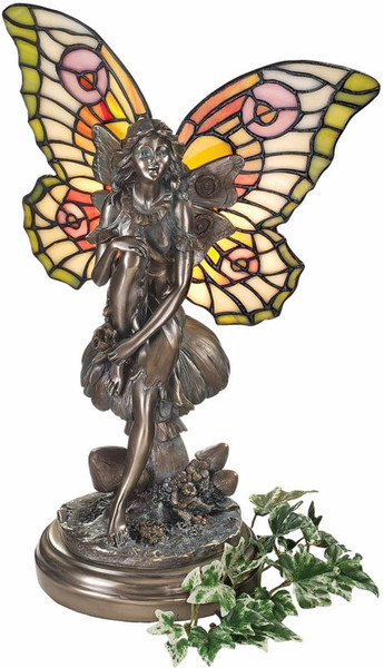 Fairy Sculpture Of The Glen Tiffany style Lamp Lighting Girl Room Art